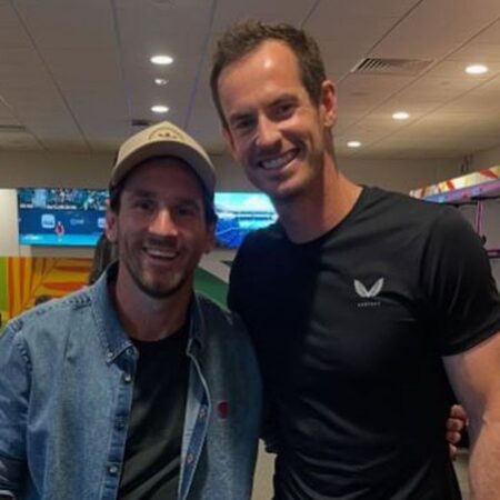 Andy Murray Shares Photo with Lionel Messi in Miami