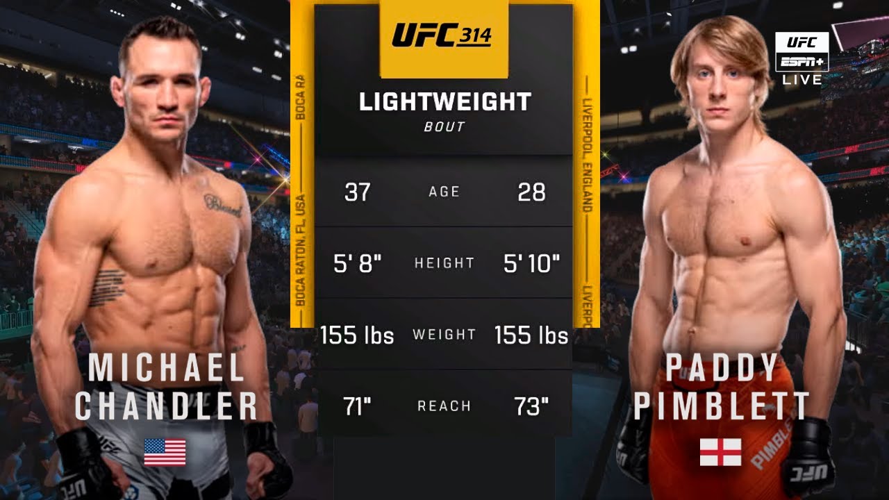 Preview Paddy Pimblett’s Warning to Referee About Michael Chandler at UFC 314