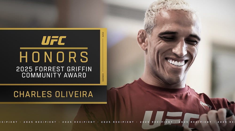 Preview Charles Oliveira to Receive 2025 Forrest Griffin Community Award