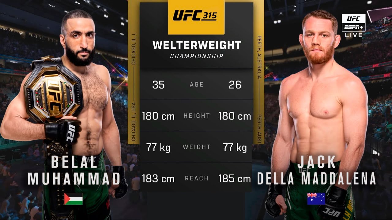 Preview Belal Muhammad wants to show off ‘Canelo hands’ against Jack Della Maddalena at UFC 315