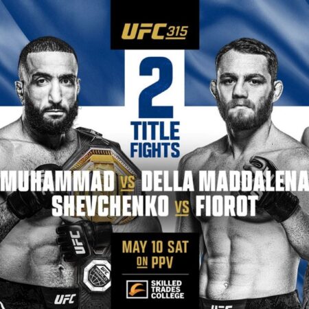 UFC 315 Weigh-In Results and Fight Card