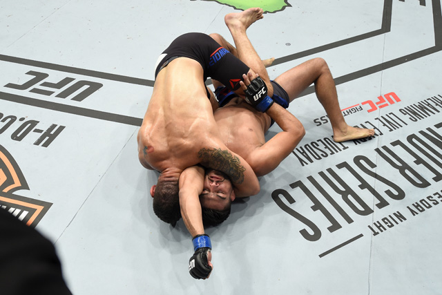 Preview UFC 315 results: Benoit Saint Denis snatches nasty arm triangle choke to tap out Kyle Prepolec