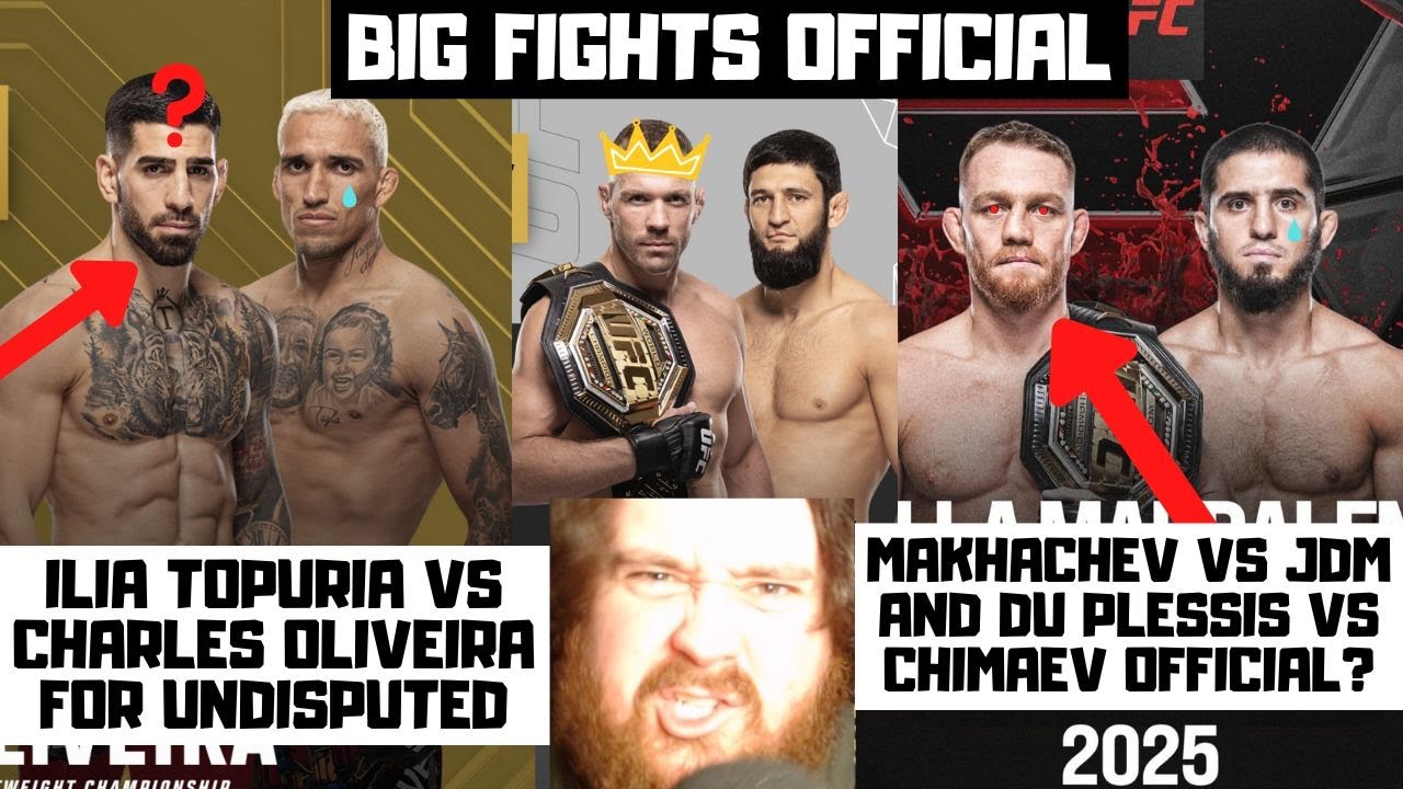 Preview MMA News Recap: Makhachev Vacates, Topuria vs. Oliveira Title Fight, Du Plessis vs. Chimaev, and More