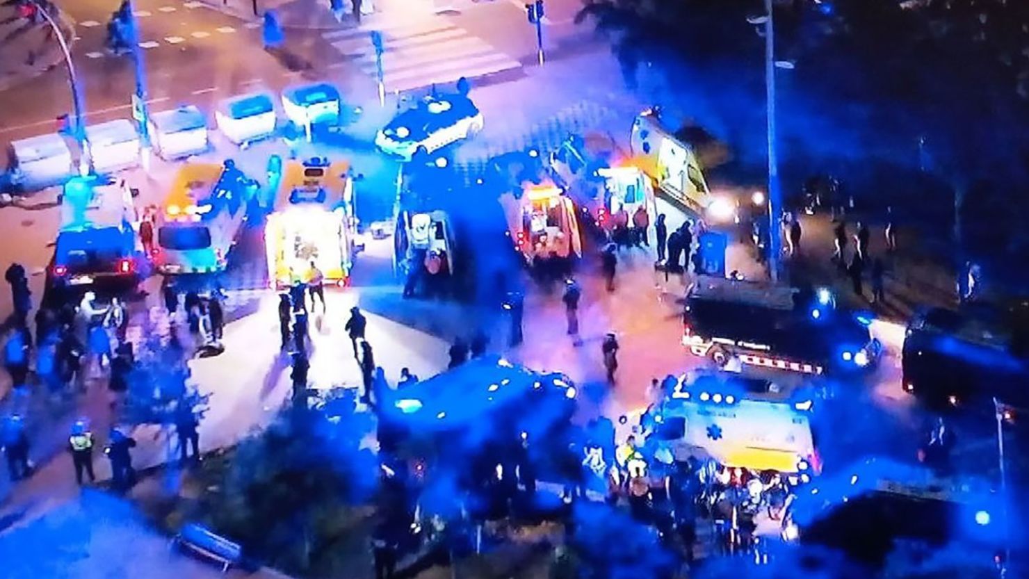 Preview Car Drives Into Crowd Outside Barcelona-Espanyol Match, Eight Injured
