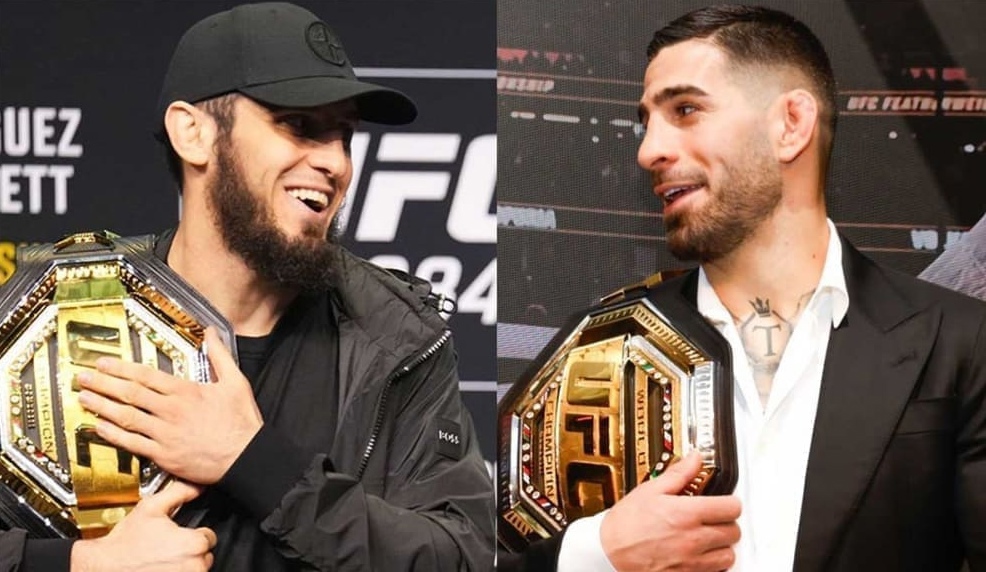 Preview Ilia Topuria and Islam Makhachev Trash Talk Sparks Fan Reactions, Including Hopes for Double Loss
