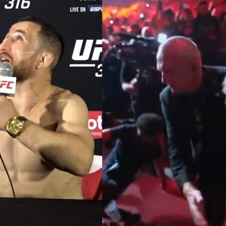 New Angle of Barricade Collapse During Merab Dvalishvili’s UFC 316 Walkout