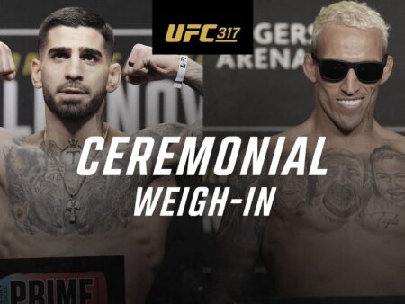 UFC 317 Weigh-ins: The Precision Before the Storm in Las Vegas
