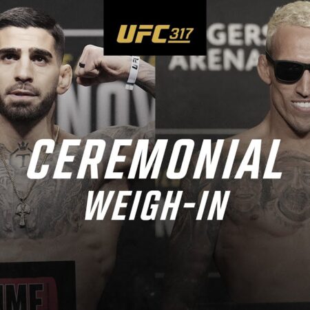 UFC 317 Weigh-ins: The Precision Before the Storm in Las Vegas