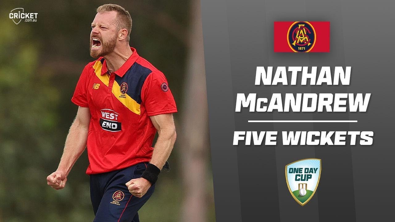 Preview McAndrew’s Five-Star Performance Ignites South Australia’s One-Day Cup Campaign