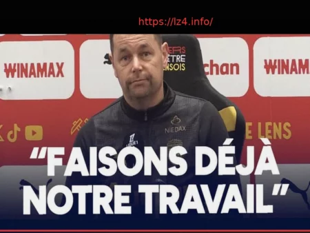 Lens : Udol Voit la Défaite du PSG Comme une Bonne Nouvelle, Sage Appelle au Calme
