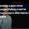 Уго Умбер одержал победу над Александром Шевченко в третьем раунде турнира в Майами