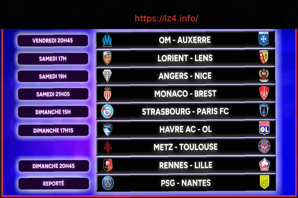 Preview Ligue 1: Matchday 26 Schedule with OM-Auxerre, PSG-Nantes Postponed