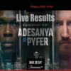 UFC Seattle: Adesanya vs. Pyfer – Live Results and Highlights