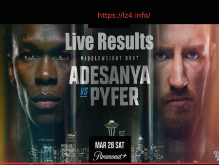 UFC Seattle: Adesanya vs. Pyfer – Live Results and Highlights