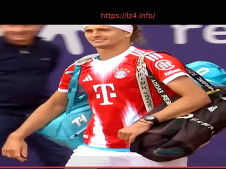 Зверев вышел в футболке «Баварии» на матч турнира в Мюнхене