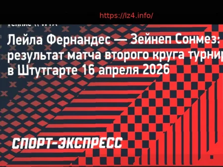 Фернандес обыграла Сонмез и встретится с Рыбакиной в четвертьфинале турнира в Штутгарте