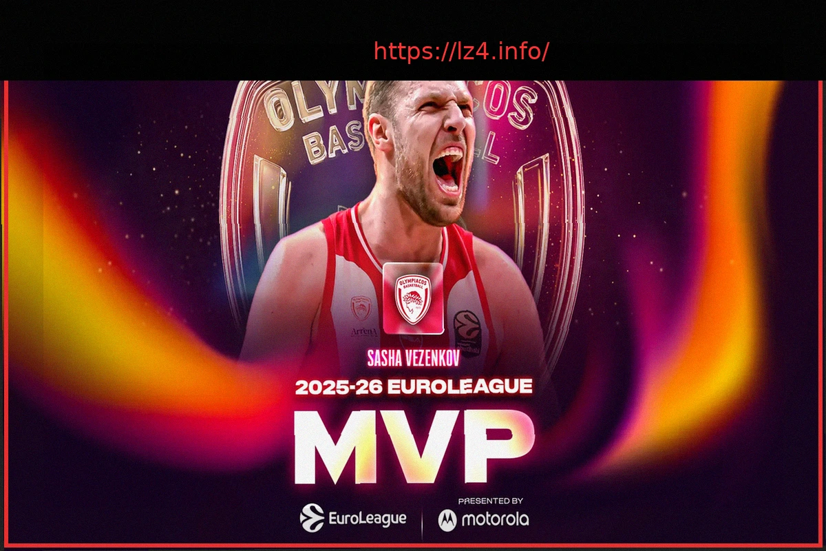 Preview Sasha Vezenkov Crowned Euroleague MVP for a Second Career Time