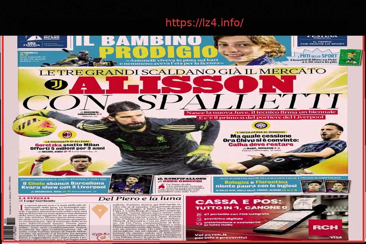 Preview Italian Football Headlines: Spalletti’s Juventus Move Confirmed, European Action, and Transfer Market Buzz