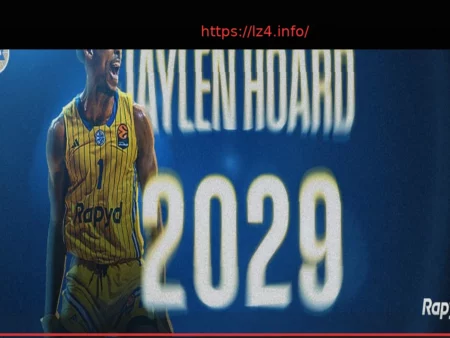 Jaylen Hoard Extends Contract with Maccabi Tel Aviv for Three More Years
