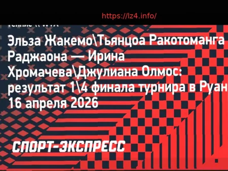 Irina Khromacheva Fails to Reach Semifinals in Rouen Doubles Tournament