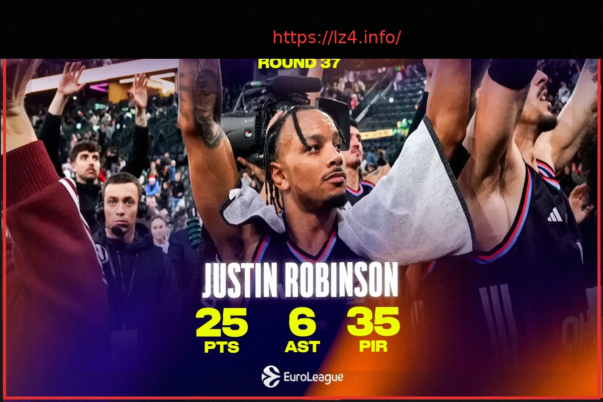 Preview Justin Robinson (Paris) Named EuroLeague Week 37 MVP