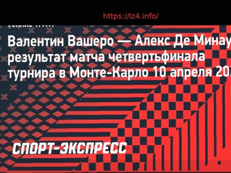 Вашеро вышел в полуфинал Монте-Карло, победив Де Минаура