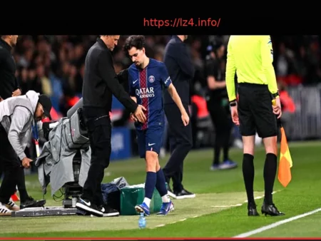 Vitinha’s Ankle Injury: PSG Midfielder Suffers Setback Ahead of Bayern Munich Clash