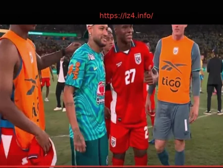 Neymar Steals the Spotlight: Panama’s Players Flock for Photos After Brazil Match
