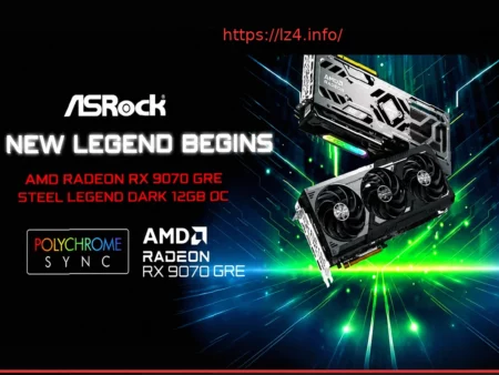 ASRock Unveils Radeon RX 9070 GRE Steel Legend Dark GPU: Price and Specs Revealed